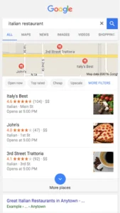 google maps business listing
